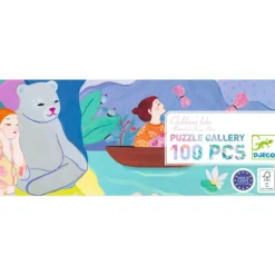 Puzzle 100 pcs "Children's lake" 7635<Djeco New