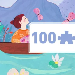 Puzzle 100 pcs "Children's lake" 7635<Djeco New