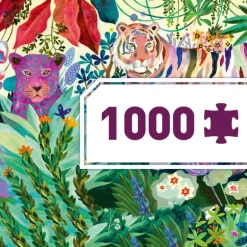 Puzzle 1000 pcs Rainbow tigers 7647<Djeco Flash Sale