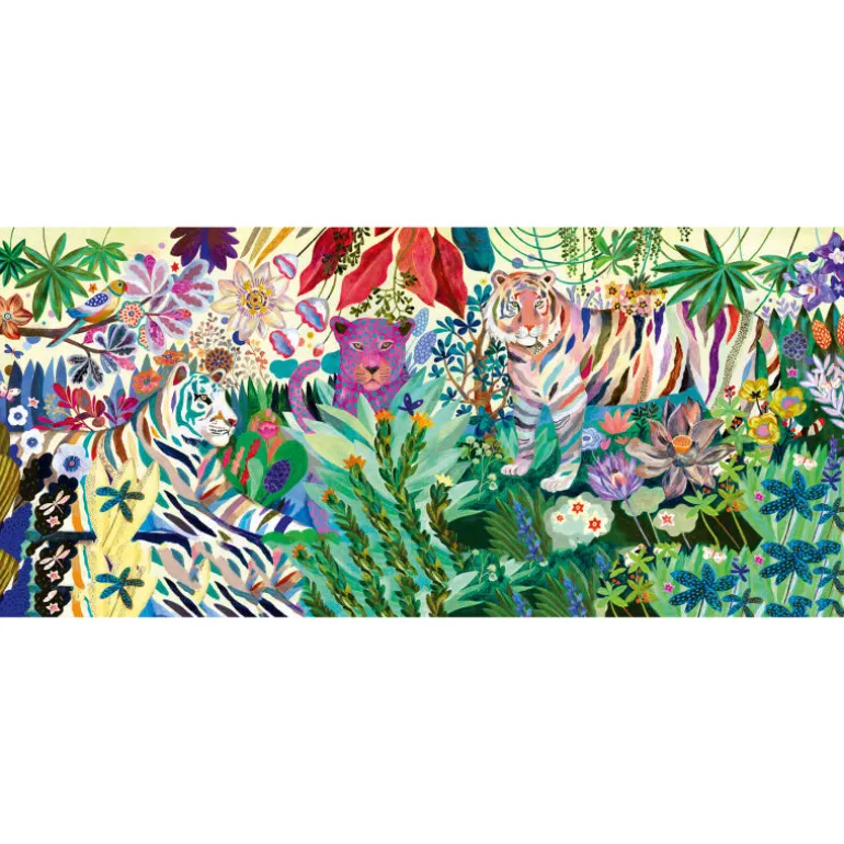 Puzzle 1000 pcs Rainbow tigers 7647<Djeco Flash Sale