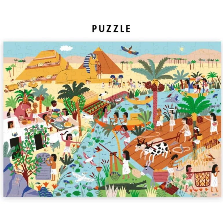 Puzzle à remonter le temps 'Egypte antique' Pirouette Cacahouète<PIROUETTE CACAHOUETE Best