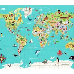 Puzzle carte du monde 500 pcs Ingela P. Arrhenius 7619<VILAC Cheap