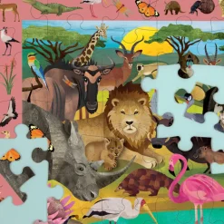Puzzle 'Cherche & Trouve' Safari africain 64 pcs<Mudpuppy Clearance