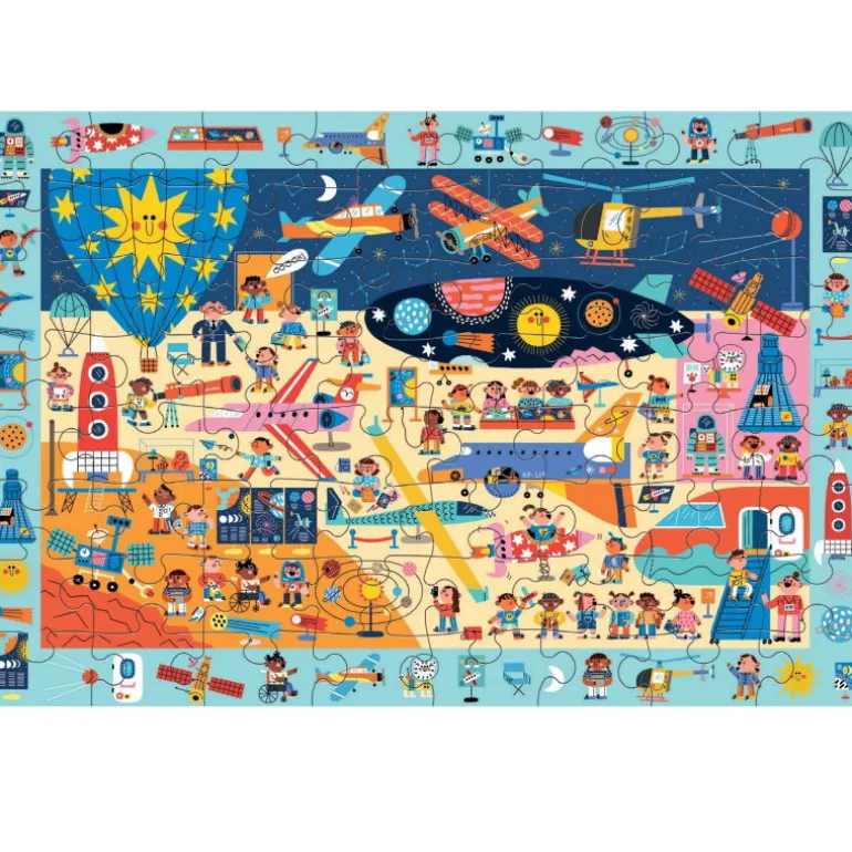 Puzzle 'Cherche & Trouve' Musée de l'air et de l'espace 64 pcs<Mudpuppy Store