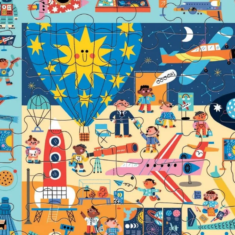 Puzzle 'Cherche & Trouve' Musée de l'air et de l'espace 64 pcs<Mudpuppy Store