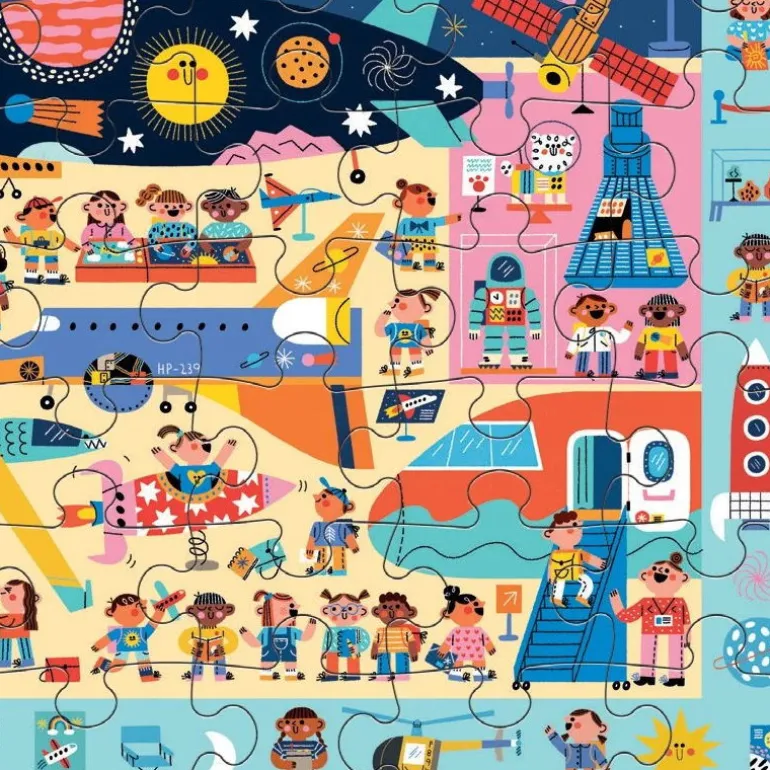 Puzzle 'Cherche & Trouve' Musée de l'air et de l'espace 64 pcs<Mudpuppy Store