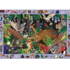 Puzzle 'Cherche & Trouve' Animaux de la forêt 64 pcs<Mudpuppy New