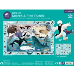 Puzzle 'Cherche & Trouve' Vie arctique 64 pcs<Mudpuppy Store