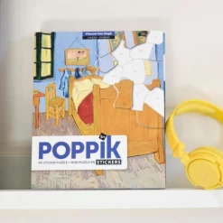 Puzzle de 70 stickers "La chambre de Vincent van Gogh"<POPPIK Best Sale