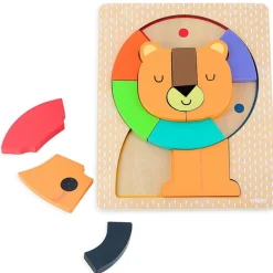 Puzzle d'encastrement en bois 'Lion' Andy Westface pour 7411<VILAC Best