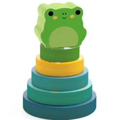 Puzzle d'encastrement et jeu d'empilement "Puzz & Stack Rainbow" 1077<Djeco Cheap