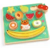 Puzzle d'encastrement et jeu d'équilibre "Puzz & Boom Happy" 1073<Djeco Hot