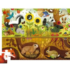 Puzzle dessus-dessous 'Animaux du jardin' 48 pcs<Crocodile Creek Hot