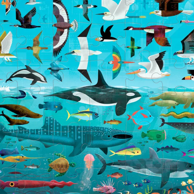 Puzzle dessus-dessous 'Ciel et mer' 48 pcs<Crocodile Creek Discount