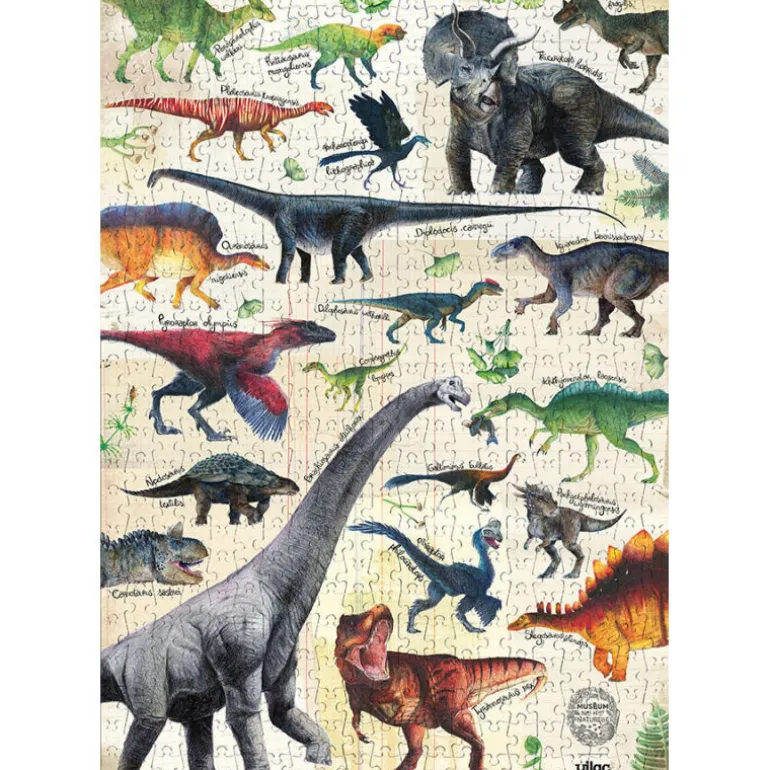 Puzzle dinosaures 500 pcs Muséum national Histoire naturelle 9625<VILAC Flash Sale