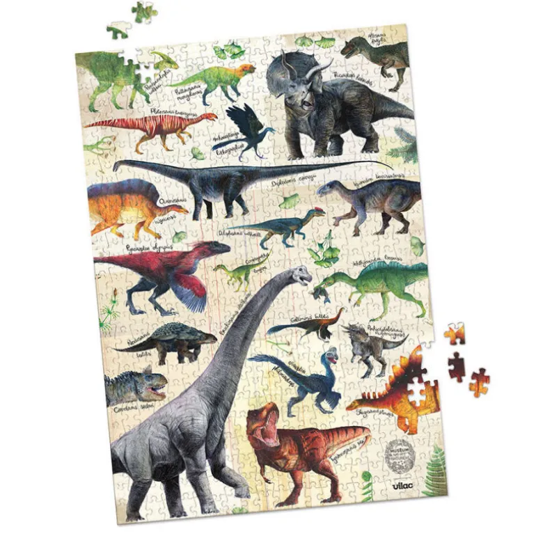 Puzzle dinosaures 500 pcs Muséum national Histoire naturelle 9625<VILAC Flash Sale