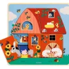 Puzzle éducatif 3 niveaux "Chez Moo" 1482<Djeco Fashion