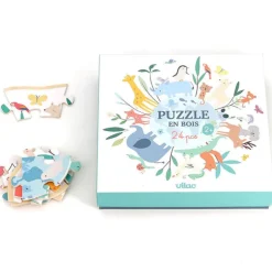 Puzzle en bois 24 pcs 'Autour du Monde' Sarah Betz 7102<VILAC Sale