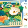 Puzzle en bois 'Puzzlo Ferme' 15 pcs 1825<Djeco Online
