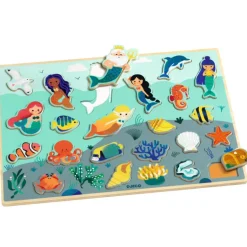 Puzzle en bois 'Puzzlo Sea' 22 pcs 1833<Djeco Store