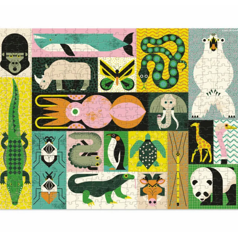 Puzzle famille 'Les géants des animaux' 500 pcs<Crocodile Creek Shop