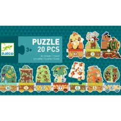 Puzzle frise "Je compte" - 20 pièces - 8194<Djeco Flash Sale