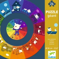 Puzzle géant 'Les couleurs' 24 pcs + 13 7017<Djeco Hot