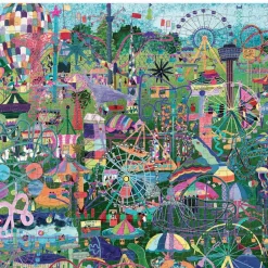 Puzzle 'Les parcs d'attractions du monde' 1000 pcs<Crocodile Creek Best