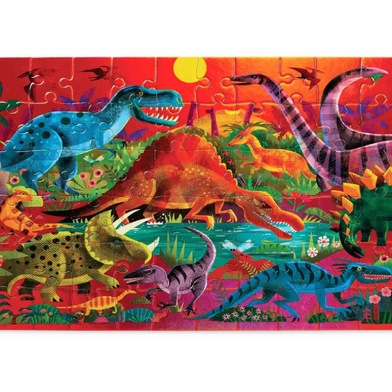 Puzzle métallisé "Dinosaures" 60 pcs<Crocodile Creek Best