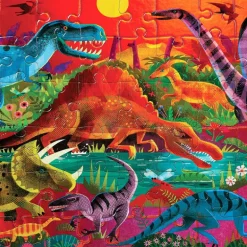 Puzzle métallisé "Dinosaures" 60 pcs<Crocodile Creek Best