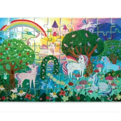 Puzzle métallisé "Licornes" 60 pcs<Crocodile Creek Store