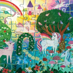 Puzzle métallisé "Licornes" 60 pcs<Crocodile Creek Store