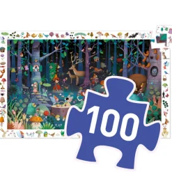 Puzzle observation 'Forêt enchantée' 100 pcs DJO7504<Djeco Best Sale