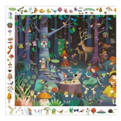 Puzzle observation 'Forêt enchantée' 100 pcs DJO7504<Djeco Best Sale