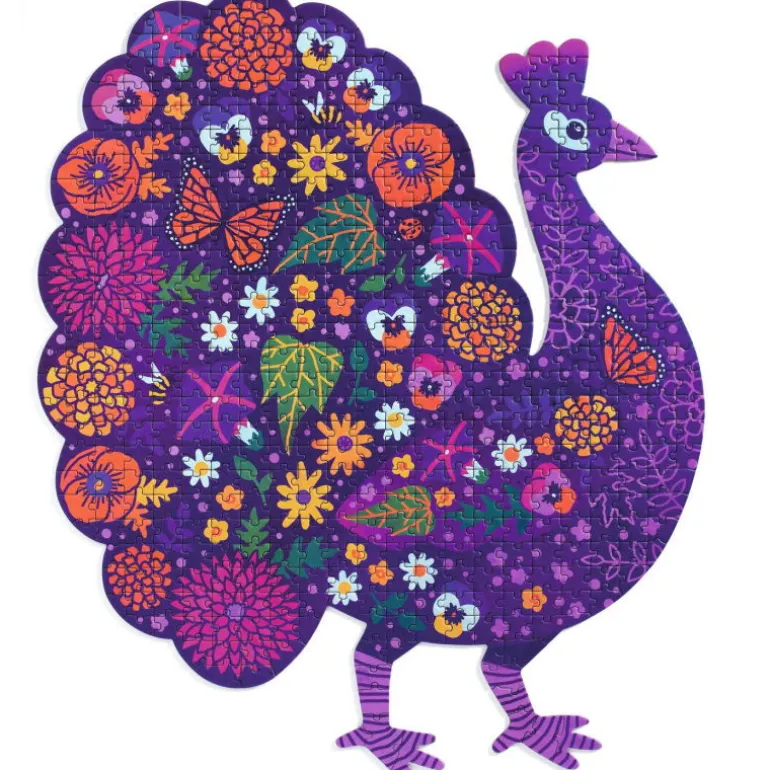 Puzzle Puzz'Art Paon 500 pcs 7669<Djeco Cheap