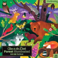 Puzzle qui Brille dans le Noir "Forêt" 500 pcs<Mudpuppy Sale