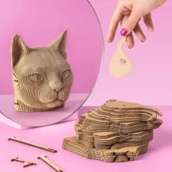 Puzzle sculpture 3D en carton - Chat -<Cartonic Cheap