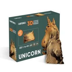 Puzzle sculpture 3D en carton - Licorne -<Cartonic Sale