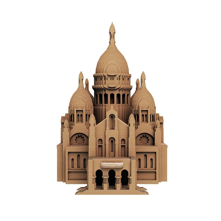 Puzzle sculpture 3D en carton - Basilique du Sacré-Coeur de Paris -<Cartonic New