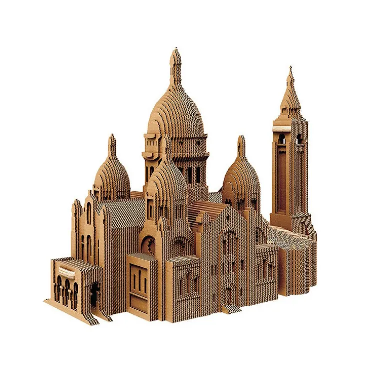 Puzzle sculpture 3D en carton - Basilique du Sacré-Coeur de Paris -<Cartonic New
