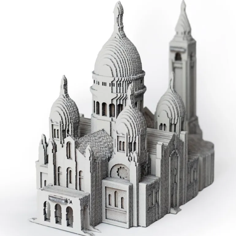 Puzzle sculpture 3D en carton - Basilique du Sacré-Coeur de Paris -<Cartonic New