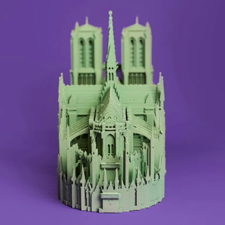 Puzzle sculpture 3D en carton - Notre-Dame de Paris -<Cartonic Discount