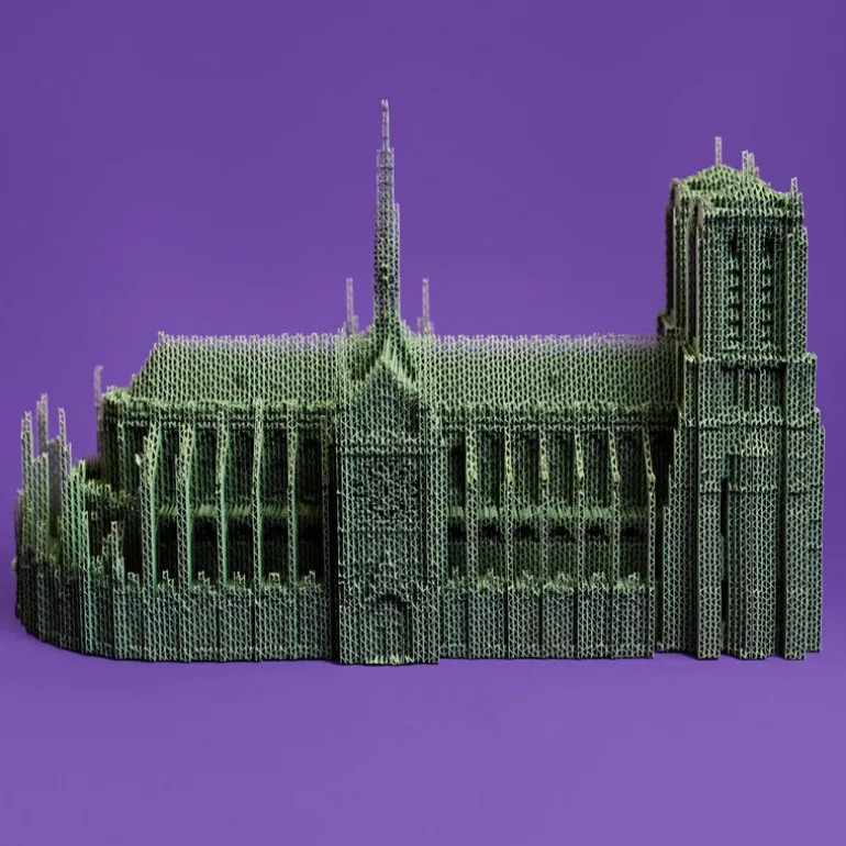 Puzzle sculpture 3D en carton - Notre-Dame de Paris -<Cartonic Discount