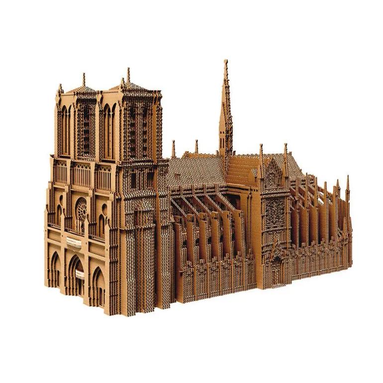 Puzzle sculpture 3D en carton - Notre-Dame de Paris -<Cartonic Discount