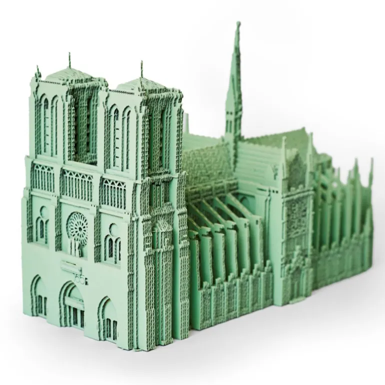 Puzzle sculpture 3D en carton - Notre-Dame de Paris -<Cartonic Discount