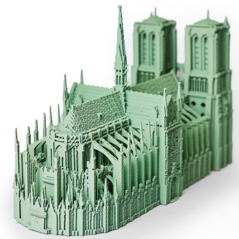 Puzzle sculpture 3D en carton - Notre-Dame de Paris -<Cartonic Discount