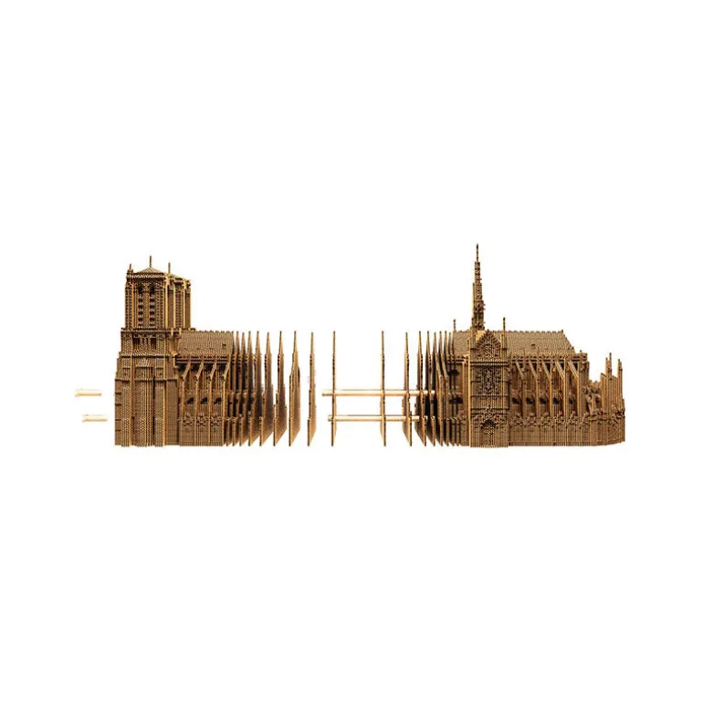 Puzzle sculpture 3D en carton - Notre-Dame de Paris -<Cartonic Discount