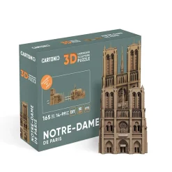 Puzzle sculpture 3D en carton - Notre-Dame de Paris -<Cartonic Discount