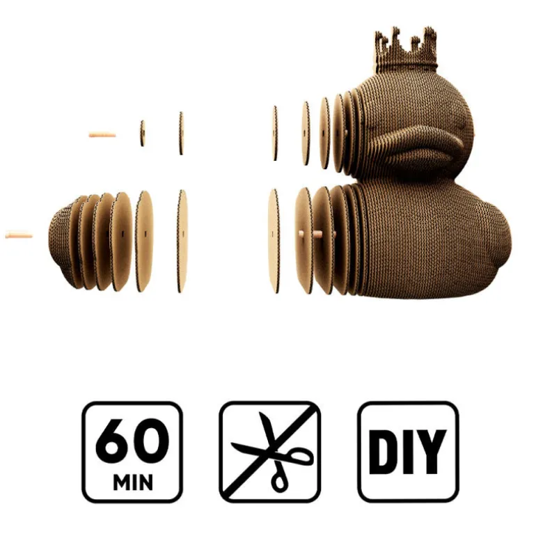 Puzzle sculpture 3D en carton - Canard -<Cartonic Best Sale