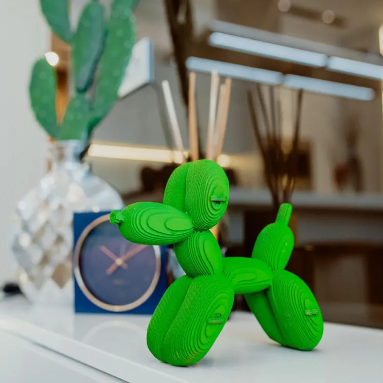 Puzzle sculpture 3D en carton - Chien Ballon -<Cartonic Online